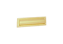 Superior Brass Letter Plate Pressed Polished Brass 90x330mm