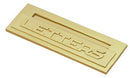 Superior Brass Letter Plate PB 110x310mm - primehardware