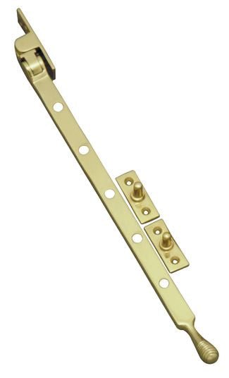 Superior Brass Casement Stay Beehive PB 300mm - primehardware