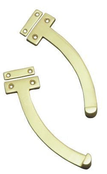 Superior Brass Fan Light Quadrant Window Stay Bracket Polished Brass 150mm