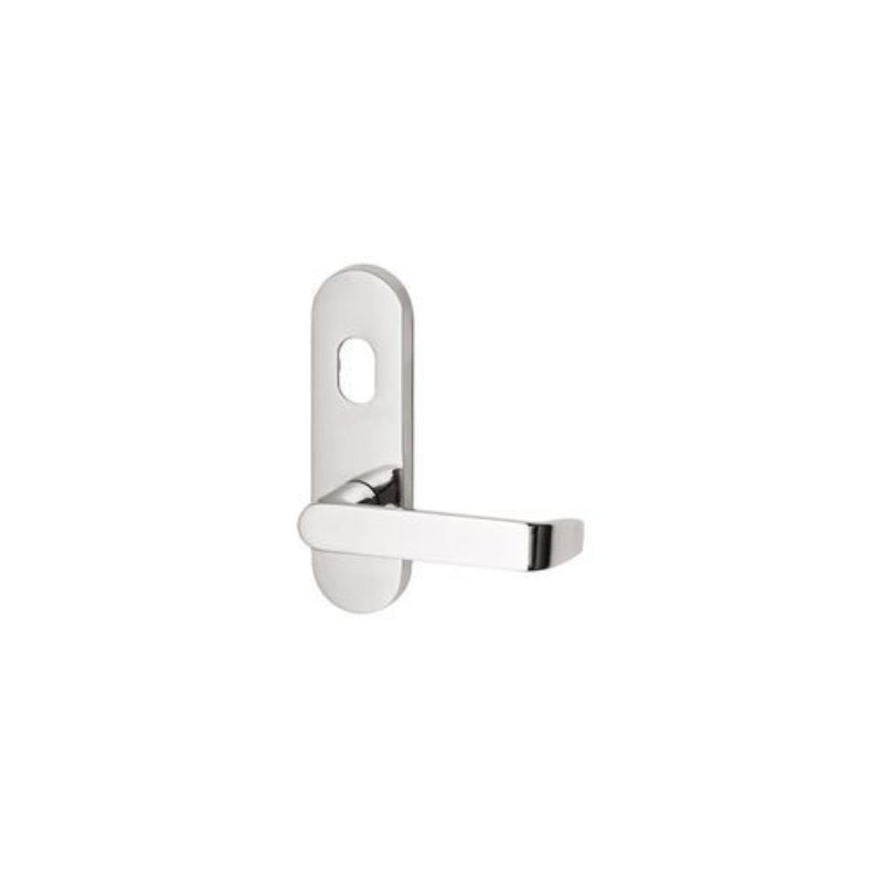 Lockwood 2800 Round End Plate with Cylinder Hole Aged Brass 2800AG