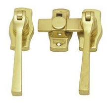 Superior Brass French Door Fastener Square Polished Brass 100mm
