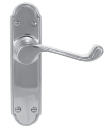 Superior Brass Lever Latch Passage Satin Chrome 180x45mm (Pair) Only Lever Set