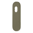 Lockwood 2800 Round End Plate with Cylinder Hole Arch Bronze Unlacquered 2800AU - primehardware