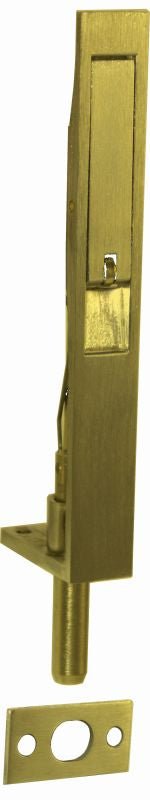 Superior Brass Flush Bolt Improved Design 200mm Polished Brass 200x19mm