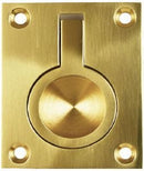 Superior Brass Flush Ring PB 40x50mm - primehardware