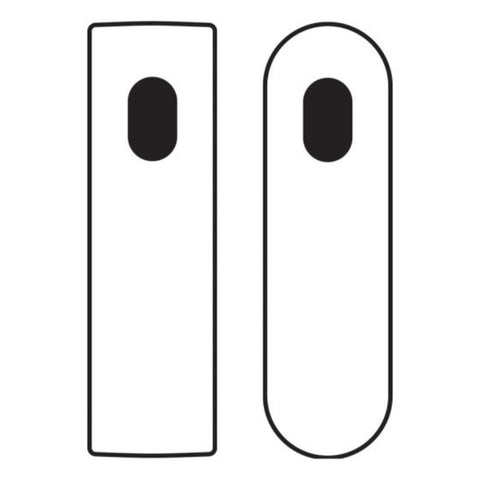 Lockwood 2800 Round End Plate with Cylinder Hole Polyester Powdercoat 2800PC - primehardware