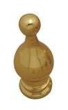 Superior Brass Curtain Finial PB 25mm - primehardware