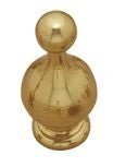 Superior Brass Curtain Finial PB 32mm - primehardware