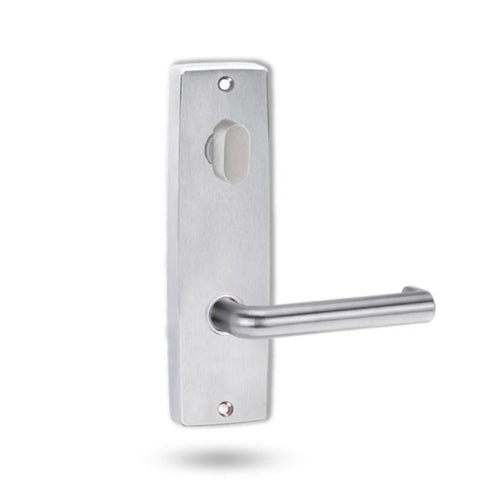 Lockwood 1904 Square End Plate with Turn & 144 Lever Satin Chrome 1904/144SC - primehardware