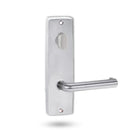 Lockwood 1904 Square End Plate with Turn & 144 Lever Satin Chrome 1904/144SC - primehardware