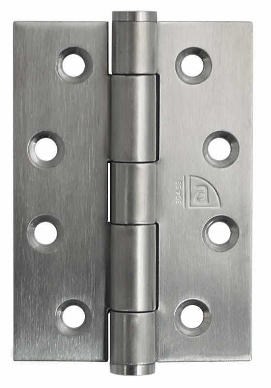 Austyle Butt Hinge Fixed Pin inc screws (pair) SSS 85x60x2mm - primehardware