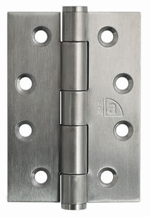 Superior Brass Butt Hinge Fixed Pin Satin Stainless Steel 100x60x2mm (Pair)