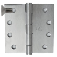 Superior Brass Stainless Steel Hinge Fixed Pin M5 Metal Thread Screws 100x100mm Satin Stainless Steel 100x100x2.5mm (Pair)