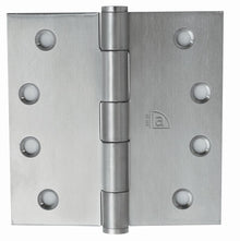 Superior Brass Butt Hinge Fixed Pin Satin Stainless Steel 100x100x2.5mm (Pair)
