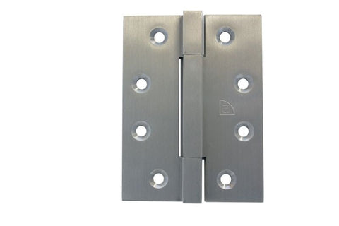 Superior Brass Square Knuckle Butt Hinge Fixed Pin inc screws SC 100x76x3mm - primehardware