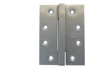 Superior Brass Square Knuckle Butt Hinge Fixed Pin Satin Chrome 100x76x3mm (Pair)