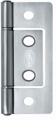 Superior Brass Hirline Fast Fix Bearing Hinge Satin Stainless Steel 76x30x1.5mm (Pair)