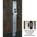 Superior Brass Flush Bolt High Security Satin Chrome - primehardware