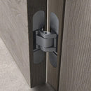 Superior Brass Concealed Hinge Satin Stainless Steel Finish 140x28mm - primehardware
