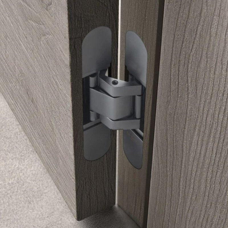 Superior Brass Concealed Hinge Satin Stainless Steel Finish 140x28mm