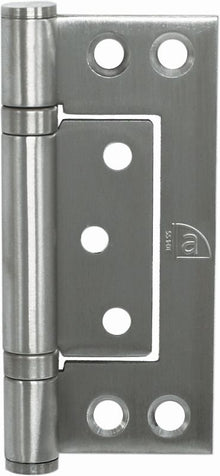 Superior Brass 316 Stainless Steel Hirline Fast Fix Bearing Hinge 100x47mm Satin Stainless Steel 100x47x2.5mm (Pair)
