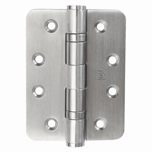 Superior Brass Radius Ball Bearing Hinge 304 Stainless Steel Two Ball Bearing Satin Stainless Steel 100x100x2.5mm (Pair)