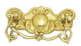 Superior Brass Cabinet Fitting PB 37x90mm - primehardware