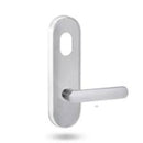 Lockwood 2801 External Round End Plate with Cylinder Hole & 106 Lever Polyester Powdercoat 2801/106PC - primehardware