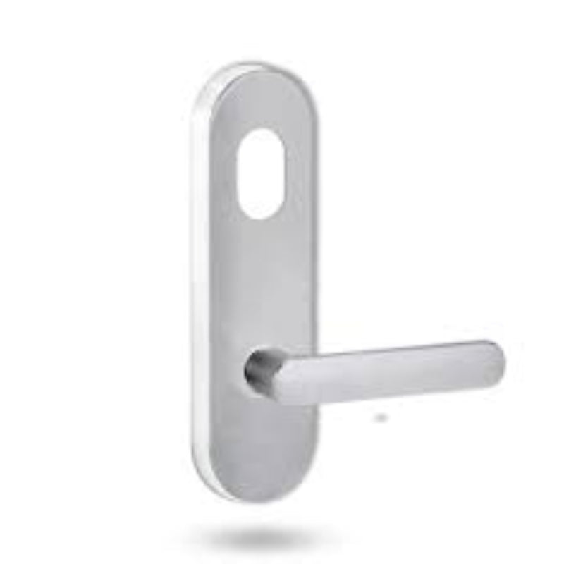 Lockwood 2801 External Round End Plate with Cylinder Hole & 106 Lever Polyester Powdercoat 2801/106PC