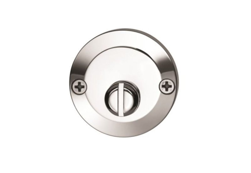 Lockwood 1360 Series Emergency Turn Escutcheon - Surface Fix Satin Chrome 1368/INSC - primehardware