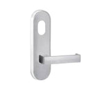 Lockwood 2801 External Round End Plate with Cylinder Hole & 111 Lever Polyester Powdercoat 2801/111PC - primehardware
