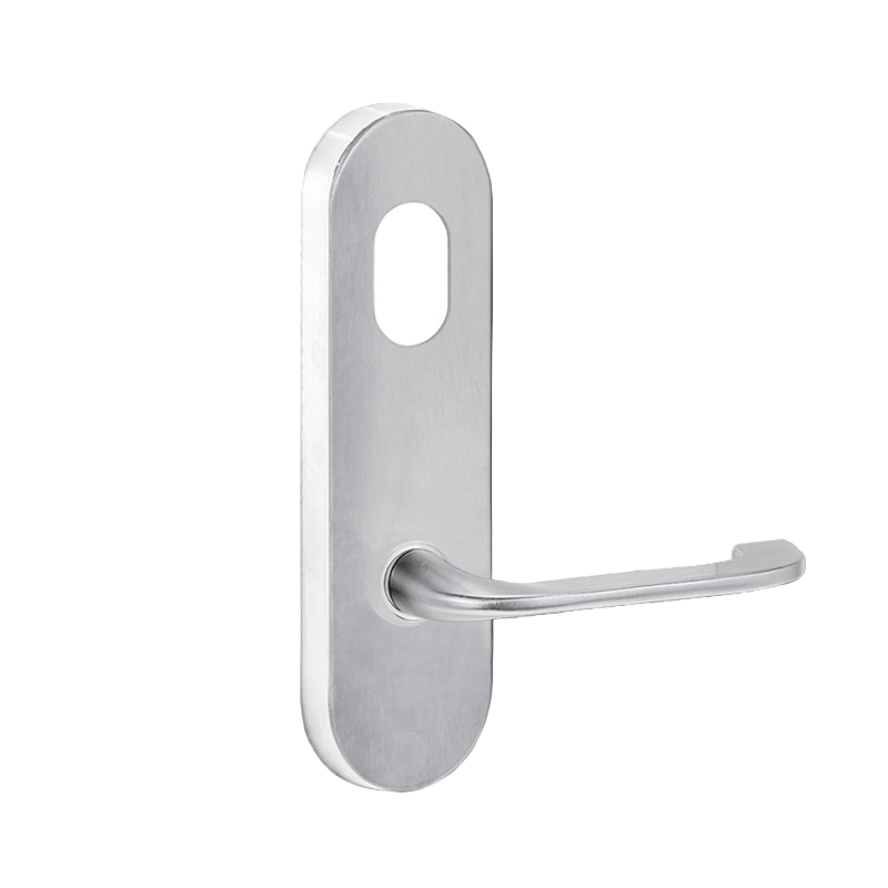 Lockwood 2801 External Round End Plate with Cylinder Hole & 115 Lever Polyester Powdercoat 2801/115PC