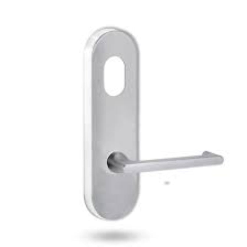 Lockwood 2801 External Round End Plate with Cylinder Hole & 118 Lever Polyester Powdercoat 2801/118PC