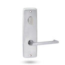 Lockwood 1904 Square End Plate with Turn & 153 LH Lever Satin Chrome 1904/153LSC - primehardware
