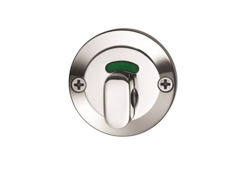 Lockwood 1360 Series Privacy Indicating Turn Escutcheon Surface Fix Satin Chrome 1367/IPSC