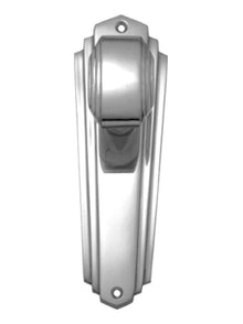 Superior Brass Art Deco Knob Latch Passage Satin Chrome 203x63mm (Pair)