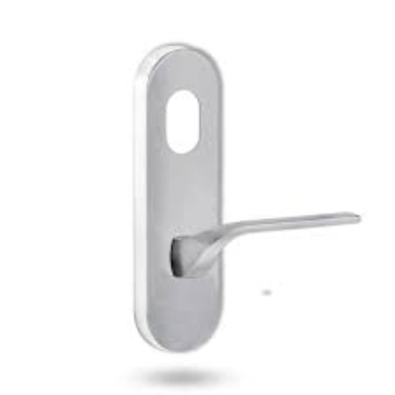 Lockwood 2801 Round End Plate with Cylinder Hole & 122 Right Hand Lever Polyester Powdercoat 2801/122RPC