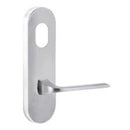 Lockwood 2801 Round End Plate with Cylinder Hole & 123 Lever Polyester Powdercoat 2801/123PC - primehardware
