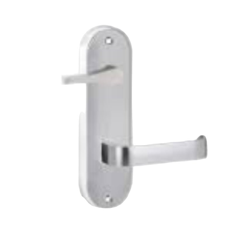 Lockwood 2801 Round End Plate with Cylinder Hole & 131 Lever Polyester Powdercoat 2801/131PC - primehardware