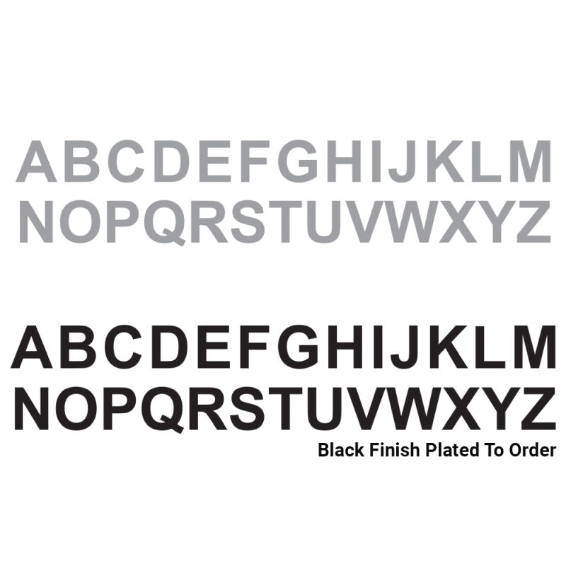 Superior Brass Architectural Alphabet 304SSS Matt Black150mm Z - primehardware