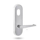 Lockwood 2801 Round End Plate with Cylinder Hole & 133 Lever Polyester Powdercoat 2801/133PC - primehardware