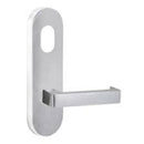 Lockwood 2801 Round End Plate with Cylinder Hole & 142 Lever Polyester Powdercoat 2801/142PC - primehardware