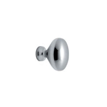 Superior Brass Oval Knob Solid Satin Chrome 25mm