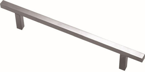 Superior Brass Kitchen Handle "T" Satin S/Steel 12x12mm Square 452mm - primehardware