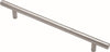 Superior Brass Kitchen Handle Satin S/Steel 10mm diam. Round 450mm - primehardware