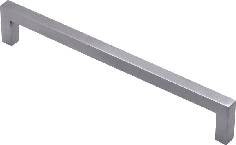Superior Brass Kitchen Handle Satin S/Steel 15x15mm Square 608mm