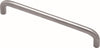 Superior Brass Kitchen Handle "D" Satin S/Steel 10mm Round 74mm - primehardware