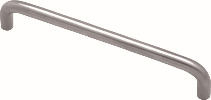 Superior Brass Kitchen Handle "D" Satin S/Steel 10mm Round 106mm