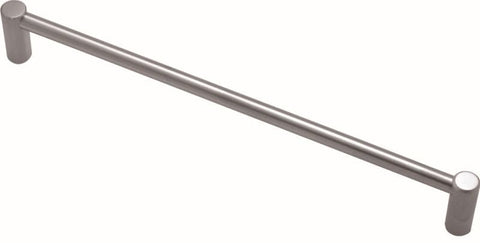 Superior Brass Kitchen Handle Satin S/Steel 8mm Round 240mm - primehardware